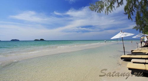 Лучшие песчаные пляжи острова находятся на Клонг Прао, это факт!